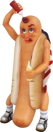 hotdog mascot